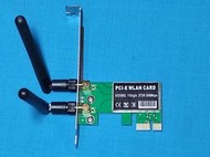 Microware PCI-E 300Mbps Wireless Card 無線網卡 b/g/n 2T2R 300m良品