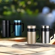fengjue Stainless Steel Coffee Mug 450ML Insulation Water Bottle Cups Tumbler Thermos With Handle Fo
