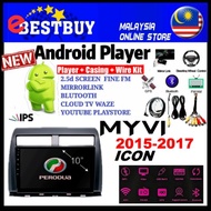 MYVI ICON 10” 1+16g 2+16g BIG SCREEN MYVI 2015 2.5d ANDROID PLAYER Bluetooth Mirrorlink GPS WIFI Online TV