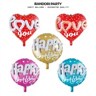 4D Love you - Happy Birthday Bandori balloons for Birthday decoration