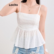 Casual Top Ruffle Hem Summer/Spring Tank Top for Women L109MD321
