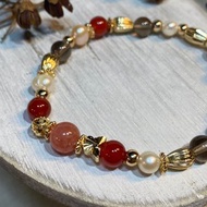 一元復始 萬象更新 - 紅紋石 茶晶 紅瑪瑙 珍珠