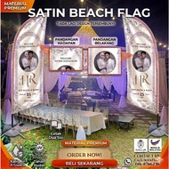 FREE DESIGN SATIN beach flag/ bow beach flag / tear drop wind flag/ knife flag/feathers bendera cust