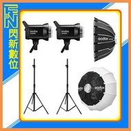 GODOX 神牛 SL60II BI LED補光燈+280燈架 兩組+QR-P60T+網格+CS-65T燈籠罩 雙燈組