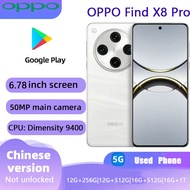 Used OPPO Find X8 Pro Hasselblad Camera System 120x Zoom Dimensity 9400 Flagship Chip Original Phone