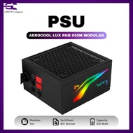 Aerocool LUX RGB 650M Modular PSU 80+ BRONZE 650W
