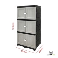 3 Tier Drawer Cabinet Abbaware Large Capacity/Storage Cabinet/ Plastik Kabinet/ Laci Simpanan