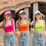 Live x SpinnyHouse Crop Top Very Stretchy Rayon Fabric Chubby Girls Can Wear It. 2-Layer Bra Model A
