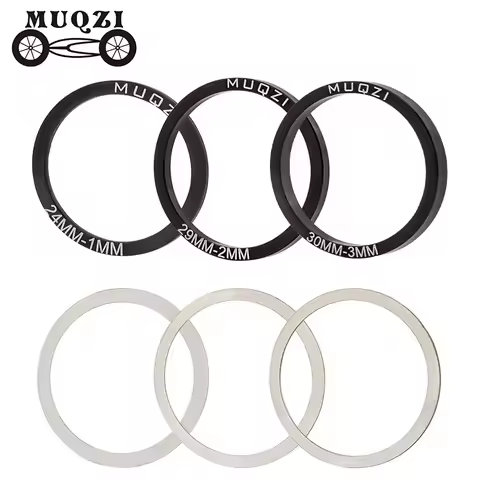 MUQZI 5PCS Crankset Washer BB30 BB86 BB91 BB92 PF30 MTB Road Bike Crank Washer 24 29 30MM Crank Spac