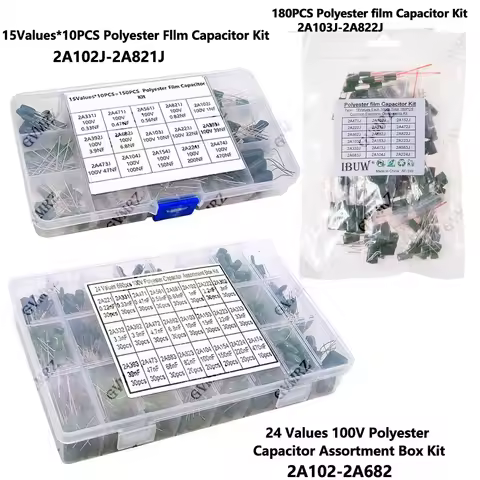 223 333 473 104 Polyester Film Capacitor KIT 330PF 470PF 560PF 102 222 472 103 1NF 2.2NF 10NF 22NF 4