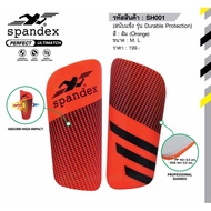 สนับแข้ง Spandex สีส้ม L SH001 การป้องกันระดับ Pro สำหรับใช้ในการแข่งขันและฝึกซ้อม