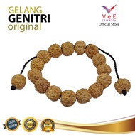 vee gelang pria wanita biji buah jenitri / genitri / rudraksha - serut