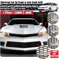 Car Front Bumper Grille ABS Bumper Grill Mesh Grilles Cover Diamond Style Car Grill Net Racing Honeycomb Mesh Grill
