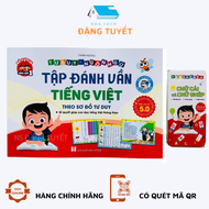 Sách Tập Đánh Vần Tiếng Việt 5.0 Dành Cho Bé Từ 4-6 có Quét Mã QR CODE Hướng Dẫn Học