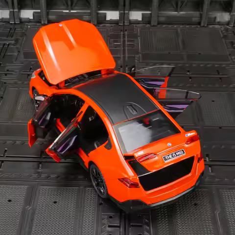 1:24 simulation BMW I5 alloy luxury sedan model car decoration, doors and engine hood, trunk can be