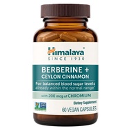 Himalaya Berberine with Ceylon Cinnamon, 60 Capsules, Vegan, Gluten Free |  Routine Compatible, Herb