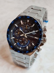 Win Watch shop นาฬิกา Casio Edifice รุ่น EQS-920DB-2A นาฬิกาผุ้ชายสายแสตนเลส หน้าปัดน้ำเงิน ใช้พลังงาน Solar ของแท้ 100% รับประกันศูนย์ CMG 1 ปีเต็ม