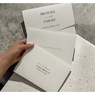 Print Invitation Card Envelopes 4x6 And 5x7 Inch With Laser Machines