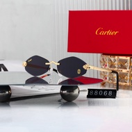 Cartier Frameless Diamond Sunglasses Classic Fashion Retro Unique Sunglasses WM88068