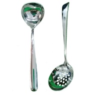 Stainless Steel Colander & Stainless Steel Soup Ladle Soup Spoon