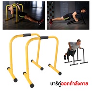 บาร์คู่ตั้งพื้น บาร์ บาร์โหนตั้งพื้น Dip Bar บาร์คู่ บาร์ดึงข้อ อุปกรณ์ออกกำลังกาย Double Bar บาร์โห