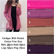 Women's Cardigan Cotton Long Cardigan Kardigan Muslimah Casual Outerwear