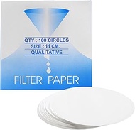 Eisco Labs Premium Qualitative Filter Paper, 11cm Dia, Medium Speed (85 GSM), 10? (10 Micron) Pore S