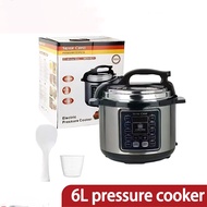 6L Digital Electric Pressure Cooker Multifunctional Rice Cooker Non-stick Stainless Steel Inner Pot