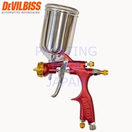 DeVILBISS DEMI2 DL8 0.8mm Limited Red color mini spray gun for spot repair Automotive Refinishing