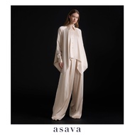 [asava aw25] Roxanne High-Waisted Pants กางเกงผู้หญิง ขายาว เอวสูง กระเป๋าข้าง ซิปและตะขอหน้า