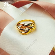 Cincin Italy Emas 916 Tulen