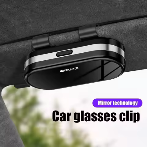 1pc For Mercedes Benz AMG A B C E G CLA W211 W203 W204 C260 E300L Car Visor Sunglasses Glasses Case 