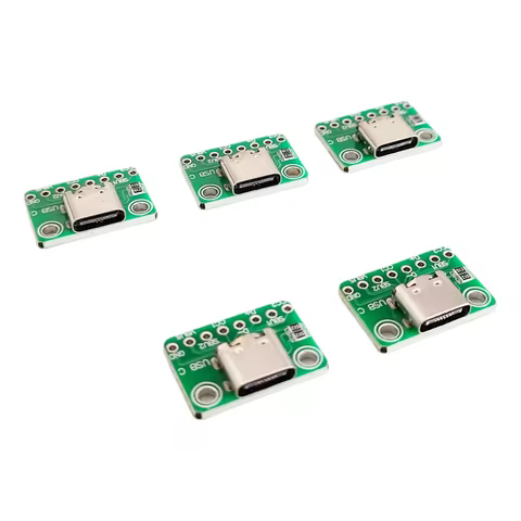 2/5/10pcs TYPE-C USB Adapter Board Dual Resistor 512 5.1K Ohm TypeC 16Pin to 8Pin Board for Electron