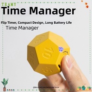 TEAMY USB Rechargeable Timer, 12-hedron 2 Volume Adjustable Automatic Rotating Timer, LED Screen 1/3