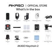AKASO Keychain 2 - Action Camera | 4K30fps Video | 20MP Image | 6 Axis Stabilization | 4x Slow-Motio