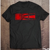 100% Cotton JDM Rising Sun Box Japanese Style Fun Drift Car T-Shirt Ready Stock