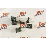 HONDA (20 Sets) Bolt + Body Clip Set M5 KarismaHONDA Bolt + Fine Clip M5 5mmHONDA