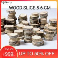 WOOD SLICE 5-6 CM SLICE CHIPS WOODEN CUTTING LOG WOODEN CRAFT DECORATION FNX3 BN9