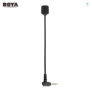 BOYA BY-UM4 Portable Omni-directional Condenser Microphone Mini Flexible Microphone with 3.5mm TRRS Connector for iOS Android iPhone Samsung HUAWEI Smartphone Tablet PC