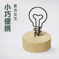 Creative Business Card Holder Retro Log Color Note Holder Message Holder Style Japanese Desktop Note