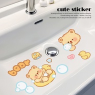 [Spot Goods1Delivery]Shiny glossy film material cartoon bathroom tile decorative sticker Washbasin w