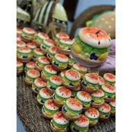 [Givit] 7.5cmX8.5cm Small Size Ceramic Burger CoinBank Piggy Bank Cash Box Tabung Duit Kanak-Kanak