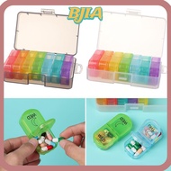 ❁BJA❁ Pill Box Rainbow Color 7 Days AM PM Plastic Medicine Dispenser