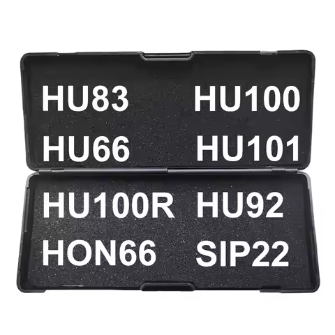 1pcs Lishi HU66 Decoder 2 in 1 Lishi tool HU100 HU83 HU92 HU100R HON66 SIP22 HU101 For VW,FORD, BMW 
