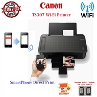 ( Wi-Fi Print Ready Stock💥Fast Delivery ) Canon PIXMA TS307 Black All-In-One / Wireless Print With S