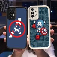 O-11 Captain America Casing for Samsung Galaxy A53 A52 A72 A52S A73 S25 Ultra 5G Black and White