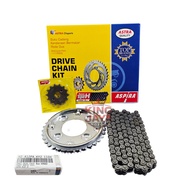 GEAR SET H2-412PA-KYZ-110H ASPIRA SUPRA X125 HELMET IN GEAR PACKAGEOriginal (420H CHAIN)