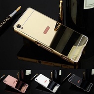 authentic For Sony Xperia XA1 Plus XA2 XA Ultra Case Luxury Mirror Aluminum Plating Metal Back Cover