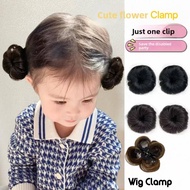 Kids Girls Hair Clamp Bun Extension Wig Hairpiece Hair Bun Extension Wig