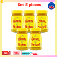 Colmans Original English Mustard 170g 5-Pack Jar - Authentic British Mustard Western Style Imported